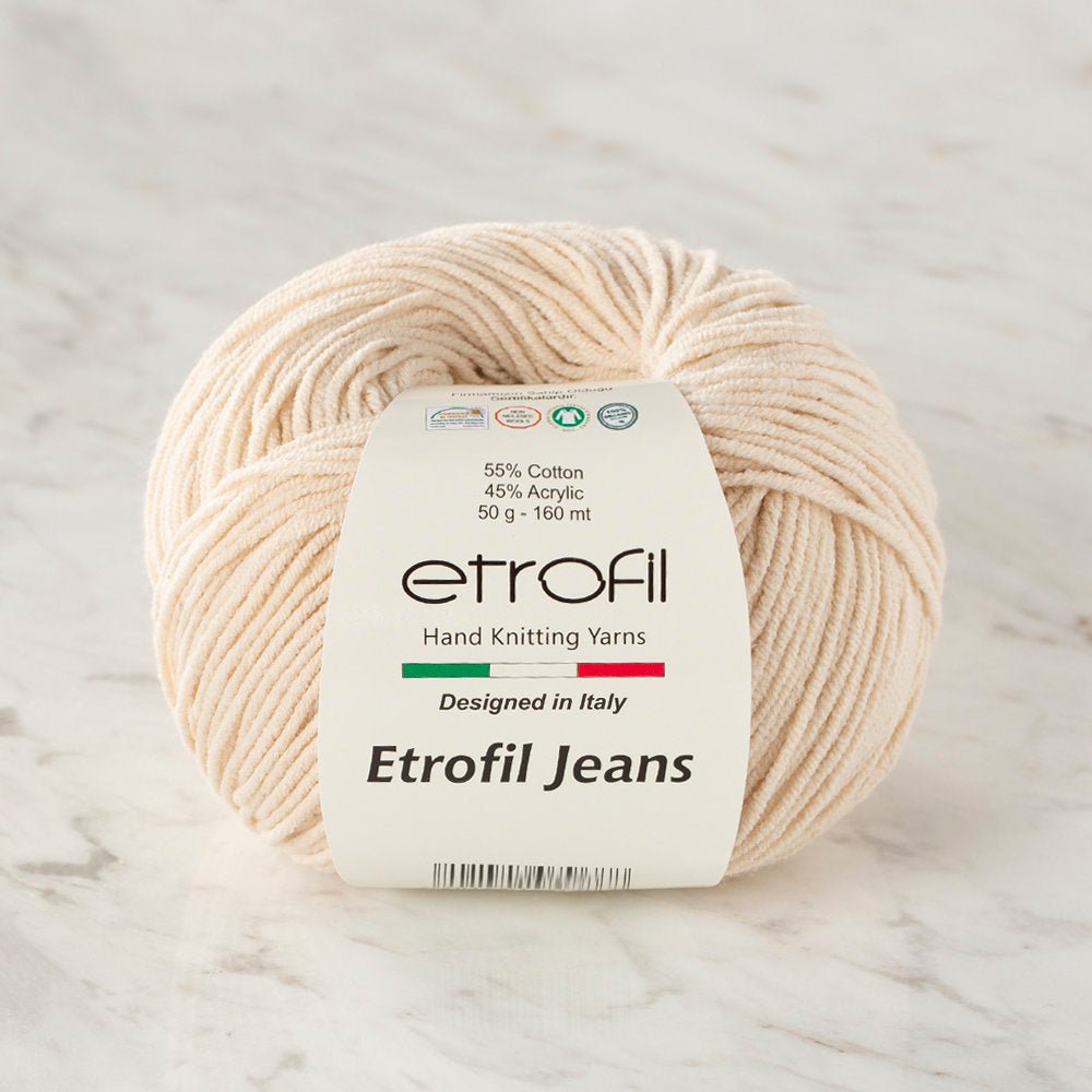 Etrofil Jeans Bej El Örgü İpi - 070